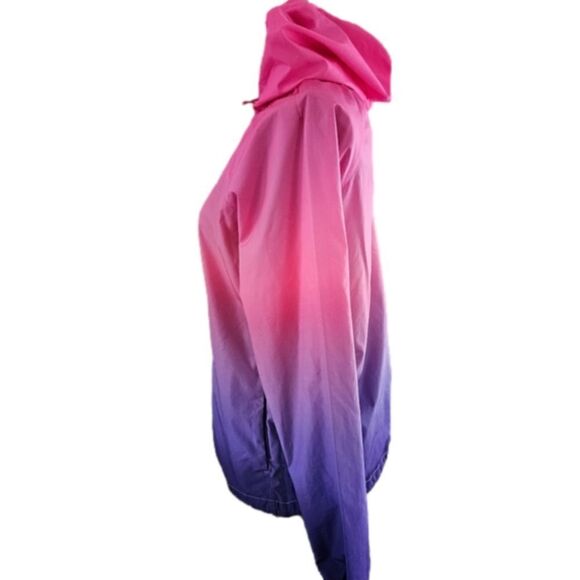Fila Sport Ombre Hooded Zip-up Windbreaker Coat-Size Medium - Picture 5 of 10
